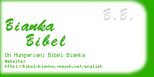 bianka bibel business card